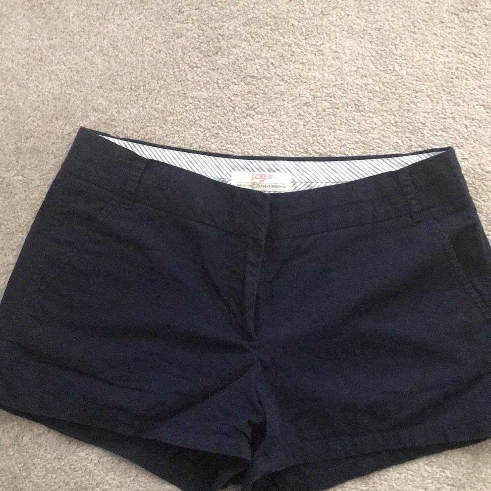 J Crew navy Chino shorts Size 8